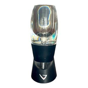 Vinturi V1010 Red Wine Aerator With No-Drip Stand, Black